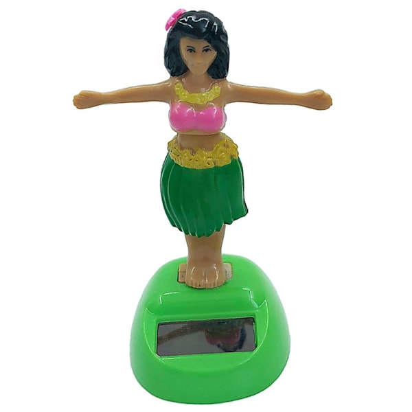Soldriven Animerad Gungande Dans Bobble Head Leksak Bildekor Grön