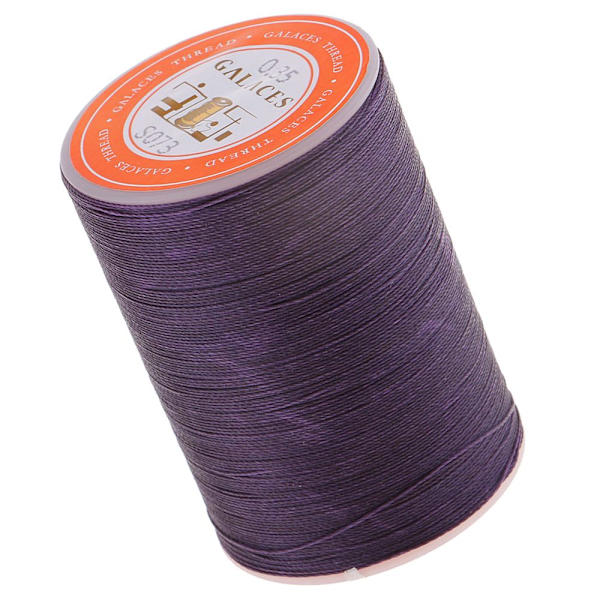 0,35 mm Polyester Rund Vaxad Tråd Sömnad Hantverk DIY Sömnad Lila