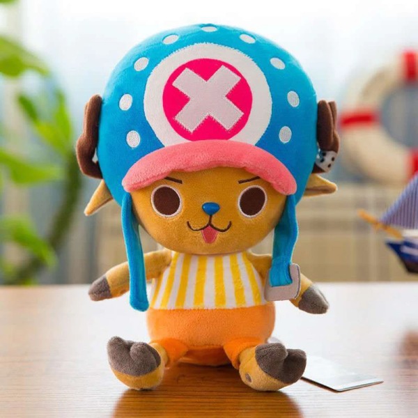 25cm Plyschleksaker Figur Luffy Chopper Ace Roronoa Zoro Söta Gosedjur Barn Julklappar 25CM Chopper F 25cm