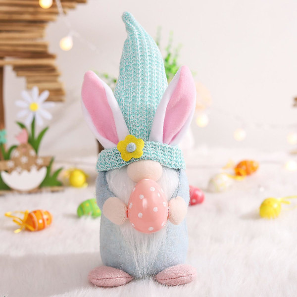 Påskdag Ljusslinga Docka Hänge Hem Högtid Dvärgprydnad Docka Högtidsprydnad Påskdocka Ornament Högtidsfönsterdekoration Tomte A