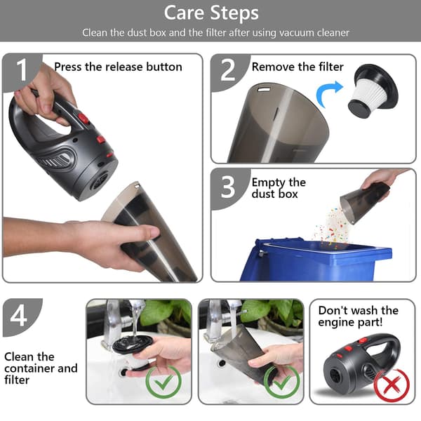[RM]CNA Cordless Handheld Vacuum Cleaner, 4 in 1 Handheld