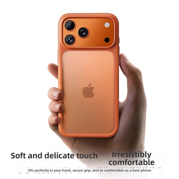 Kotelo iPhone 18 Pro Maxille mattapinnalla ja pudotussuojalla Black