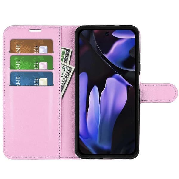 [RM] Litsi-nahkainen puhelinkotelo Google Pixel 9a -puhelimelle Pink For Google Pixel 9a
