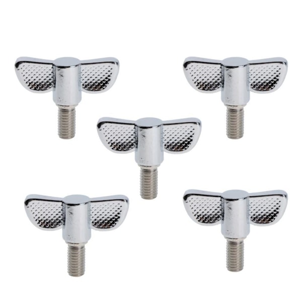 5 Stycken 8mm Vingmutter Cymbalstativ För Övning Scenframträdande M8x15mm