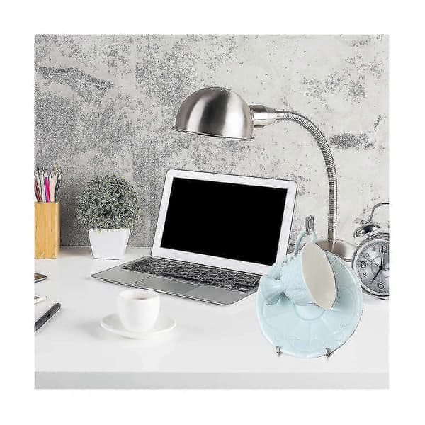 8 stk. tekopper og underkopper udstillingsstativ holder rack metal kop underkop holder te kop holder display c [MI] Silver