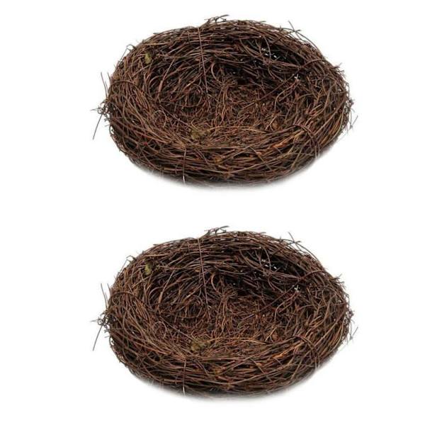 Fågelbo fink fågelbädd