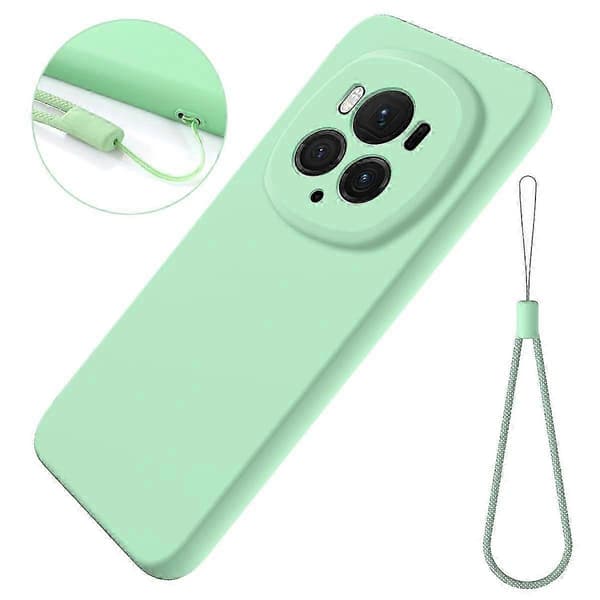 [RM] Ensfarvet flydende silikone-cover med stødabsorbering Green For Honor Magic6 Pro