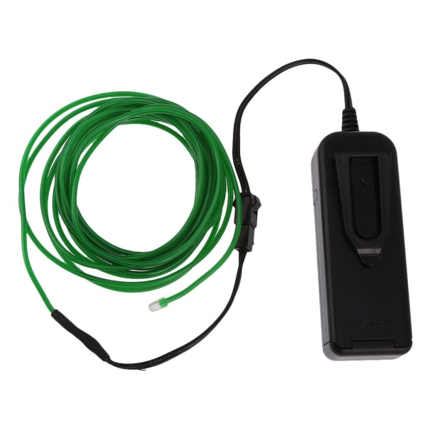 Luminescent Luminescent LED-lampor Armatur El Wire Slinga 5 Meter Grön