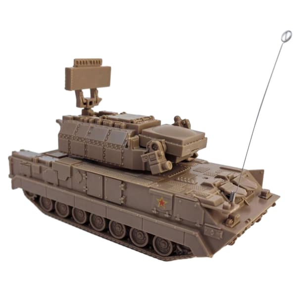 [RM]1:72 Skala Køretøjsmodelsæt Model Tank Byggelegetøj Simulation til Samlerobjekter Yellow 12.3cmx5.2cmx7.5cm