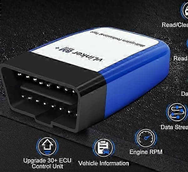 Vgate Vlinker BM+ OBD2-skanner Bluetooth 4.0 Diagnostikverktyg Kompatibel med BMW för BimmerCode