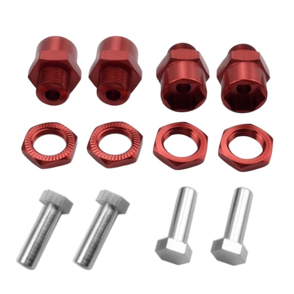 12mm till 17mm Hjul Hex Nav Adapter Konvertering för Röd 1/10 RC Bil