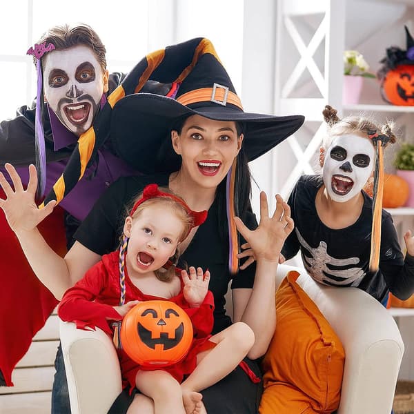 4 st Halloween Hårnålar Rakt Tum Hår, Barn Flickor Flätat Hår
