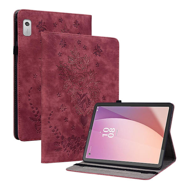 [RM]Leather Tablet Case Compatible with Lenovo Tab M9 Red