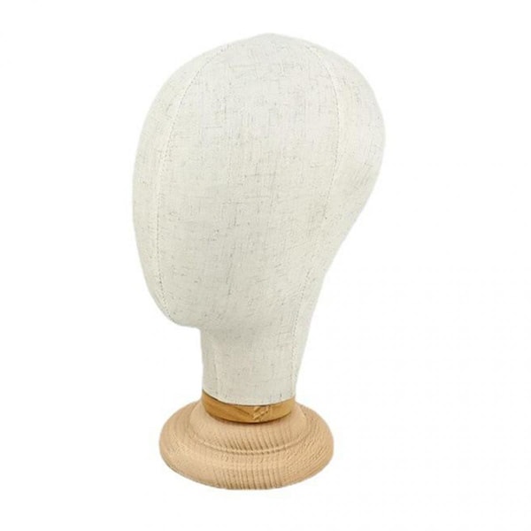 21'' Peruker Gör Hattar Kepsar Display Canvas Korkblock Mannekäng Huvud Modell Displayhållare med Ställ