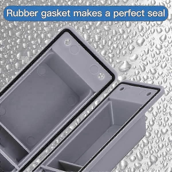 Luftventiler for containere - 8-delt ventilasjonssett for lastlagring Gray