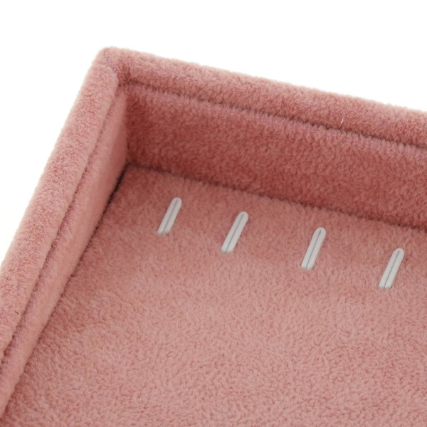 Ring Örhängen Halsband Smycken Display Organizer Box Bricka Dubbel Användning