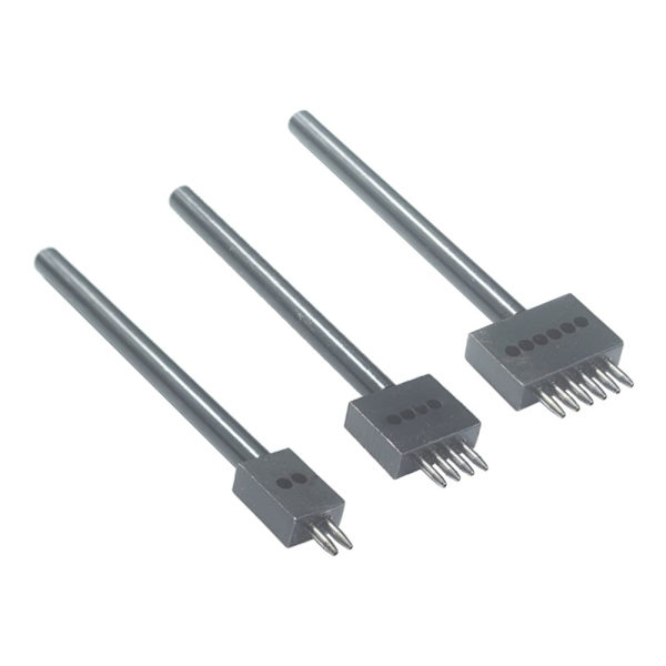 3st DIY Avstånds DIY Rund Läderhantverksverktyg Läderhålslagare 4mm