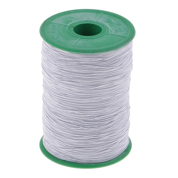 500 Meter Elastisk Tråd Smyckestillverkning Pärlkedja 0.5mm Kall Vit