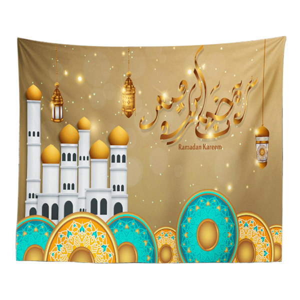 Eid Mubarak Gobeläng Vägghängande Dekoration Ornament Sovsal Vardagsrum D 150x100cm