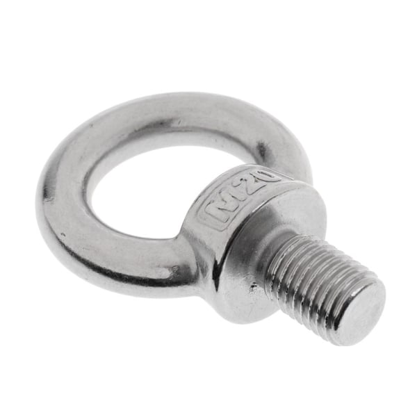 304 rostfritt stål DIN 580 axel till axel marint käft M20 x 28mm