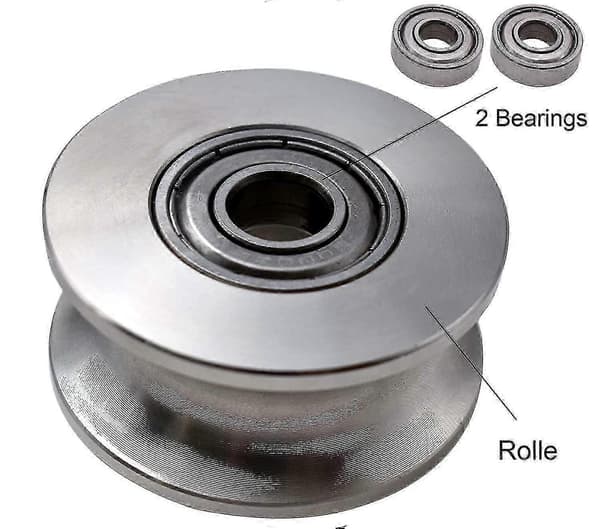[RM]Nostopyörä 500 kg 2 laakerilla, vaijeripyörä, 48 mm pyörä