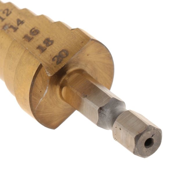 1 st HSS Hex Skaft Kon Steg Borr Bits Hålsåg Skärare Skärverktyg 4-20mm