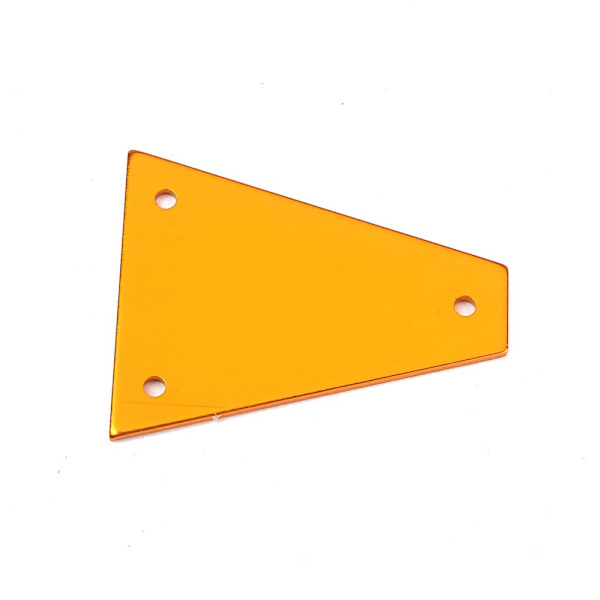 Blank Truss Rod Cover i Aluminiumlegering ACCS för Import Jackson Gitarr - Guld