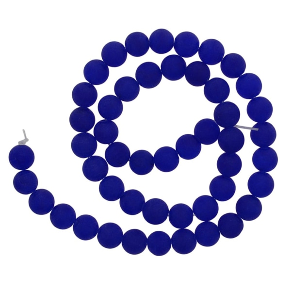 8 mm runda tråkiga polerade smycken gör lösa pärlor Färgglada Royal Blue