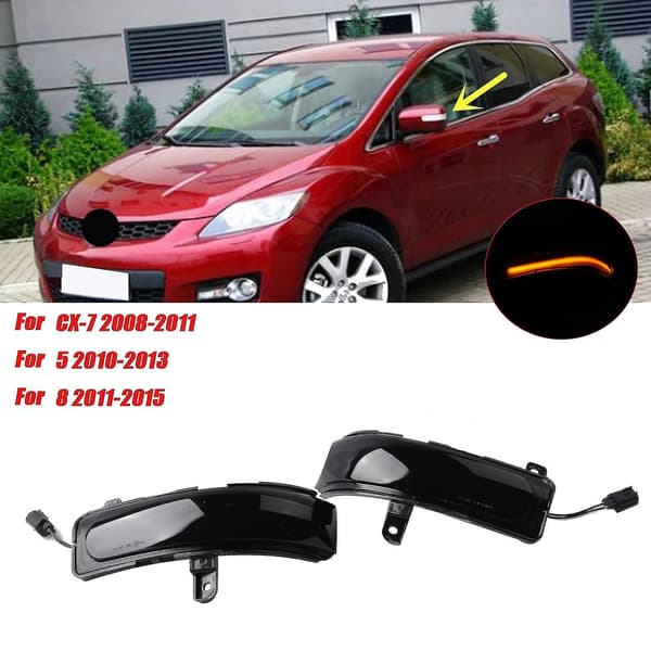 [RM] Dynamisk blinklys LED-bakspeilindikator Blinklys for 5 8 -7 Cx7 2008-2014
