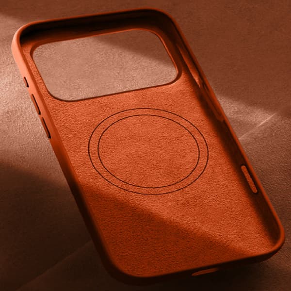 Liquid Silicone Case for iPhone, Skin-Friendly, Full Coverage, Solid Color, Shockproof Protective Case. With Logo Terracotta terracotta iphone 17