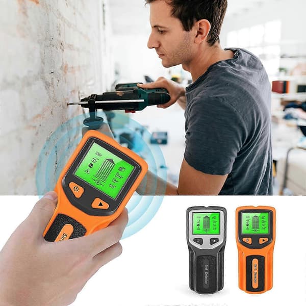 5 i 1 Digital Stud Finder Træ Metal Rør Ledning Vægsensor Scanner LCD Detektor