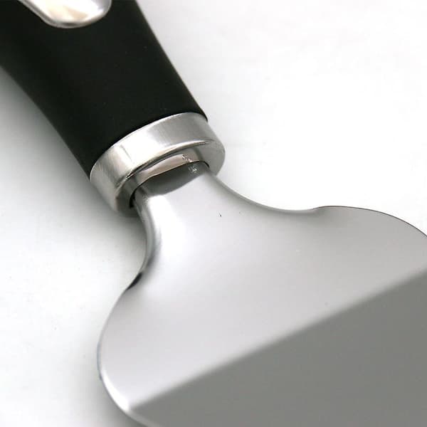 Paj- och pizzaspade - Rostfritt stål - Silver och svart - 25 cm
