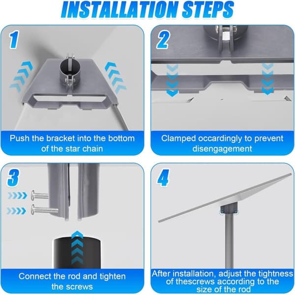 [RM] Gen 3 Pipe Adapter, 39mm/1.53\" Pole Mount, for Standard Gen 3 Satellite Dish, Windproof - Grey, Pole Not Included