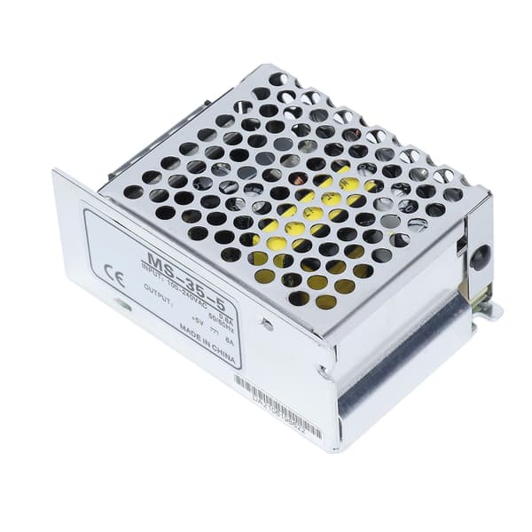 Ouitble DC-strømforsyning aluminiumslegering LED-koblingsstrømforsyning 35W 100-240VAC DC-driveradapter MS-35-5