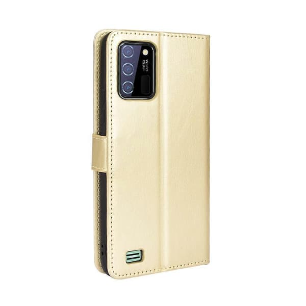 [RM] För Oukitel C25 mobilfodral i läder med retro Crazy Horse-textur Gold
