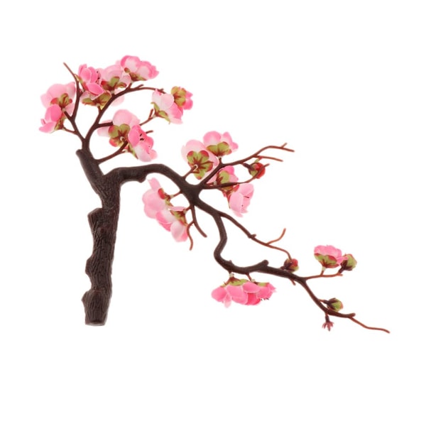 Falska konstgjorda plommonblommor inomhus bord utomhus dekor rosa