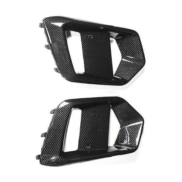 Til Ford Focus RS 2015-2018 Bil Utvendig Tilbehør Tåkelys Ramme Tåkelysdeksler Tåkelysgrill Karbonfiber Look Carbon fiber