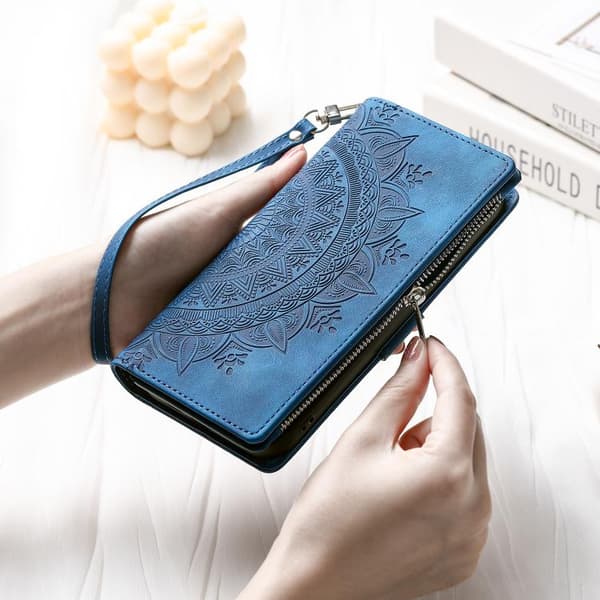 [RM]Samsung Galaxy S26 5G -nahkakotelo useilla korttipaikoilla Blå