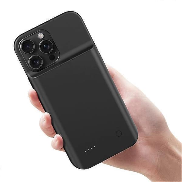 Kompatibel med iPhone 15 Pro Max Bärbart Batteripaket 6800mAh Laddningsfodral Förlängt Batteri Telefonskal