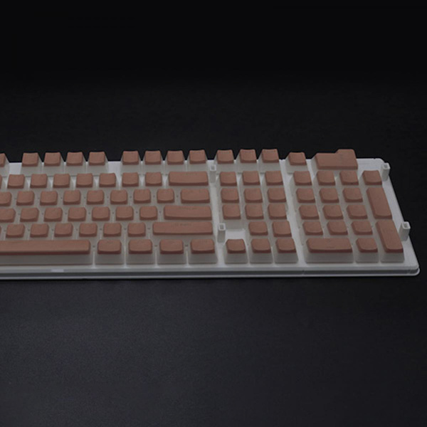 108 Tangenter Double Shot Pudding Keycaps DIY För Cherry MX Ljus Kaffe Mekaniskt Tangentbord