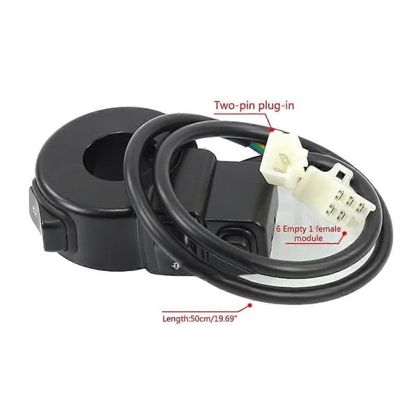 3-i-1 Lys Horn Blinklys Knappsett for Scooter Elsykkel ABS-
