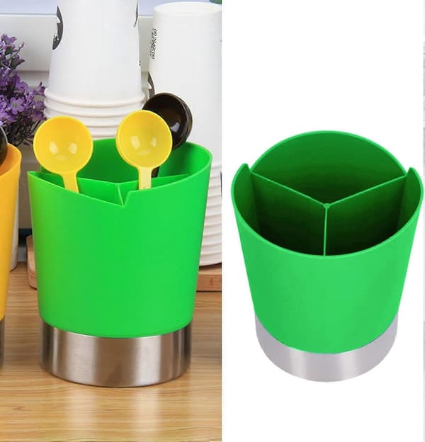 [RM] Premium materiale kaffepindholder med stabil base til hjem, restaurant, bar, vaskhylde (A, One Size)-Grøn