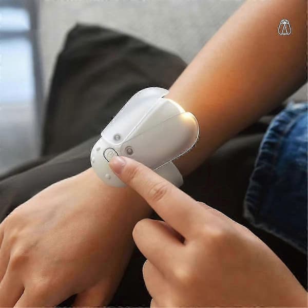 Mini Oppladbar LED Håndleddslys - Håndfri 3-farget Sikkerhetslampe for Nattløping, Sykling og Lesing - USB-C Bærbart Synlighetsutstyr