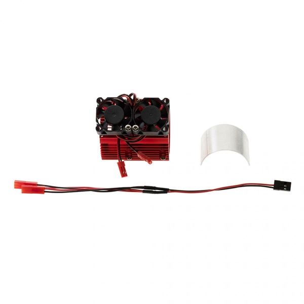 41-43mm Motor Kylfläns Radiator Kylfläkt För 1/8 RC Bil Buggy Svart