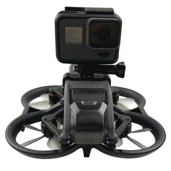 5X for Avata Drone Top Extension Bracket GoPro Port Panoramic Camera Mounting Adapter Holder Retrofit Accessories Black