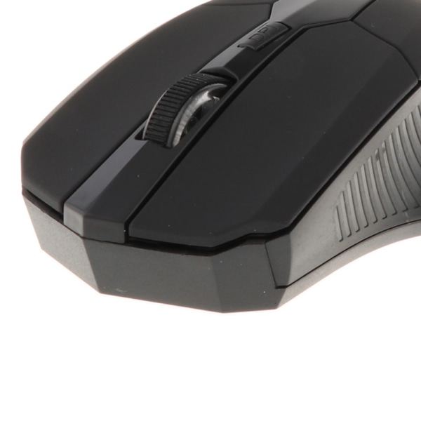 Trådlös bärbar datormus med nano USB mottagare Snabbrullande mobilmus svart
