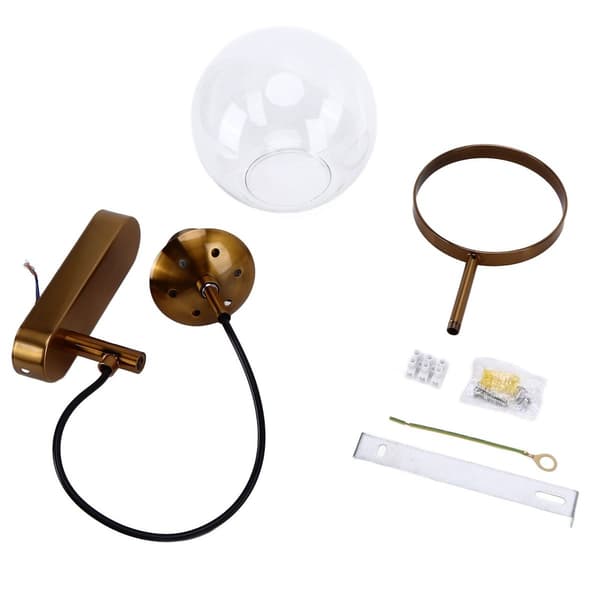 [RM]Wall lamp with blowing technique, transparent, soft lighting KLB