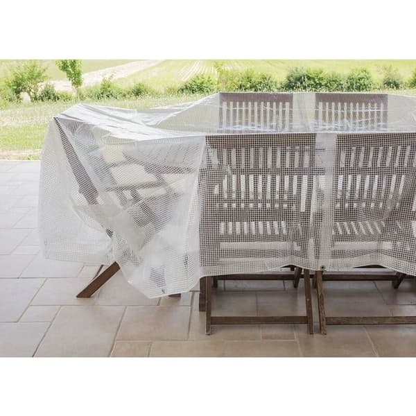 [RM]Tarp (DIY) Reinforced protective tarp 3 x 3 m, clear/transparent
