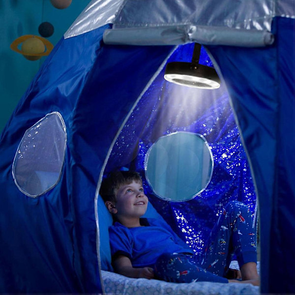 [RM]LED Campinglampeventilator til udendørs aktiviteter med 18LED multifunktionsdesign