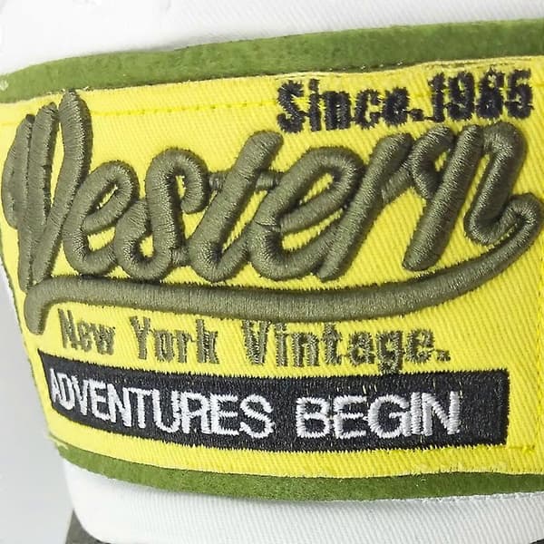 Western baseballcap vasket cap børstet solskjerm (slitt versjon) PXCL
